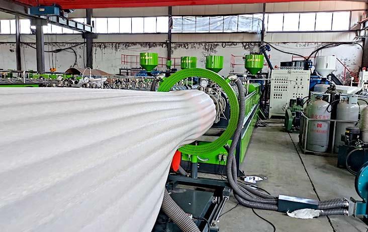 Non-crosslinked PE foam extruder (EPE, NPE foam machine)